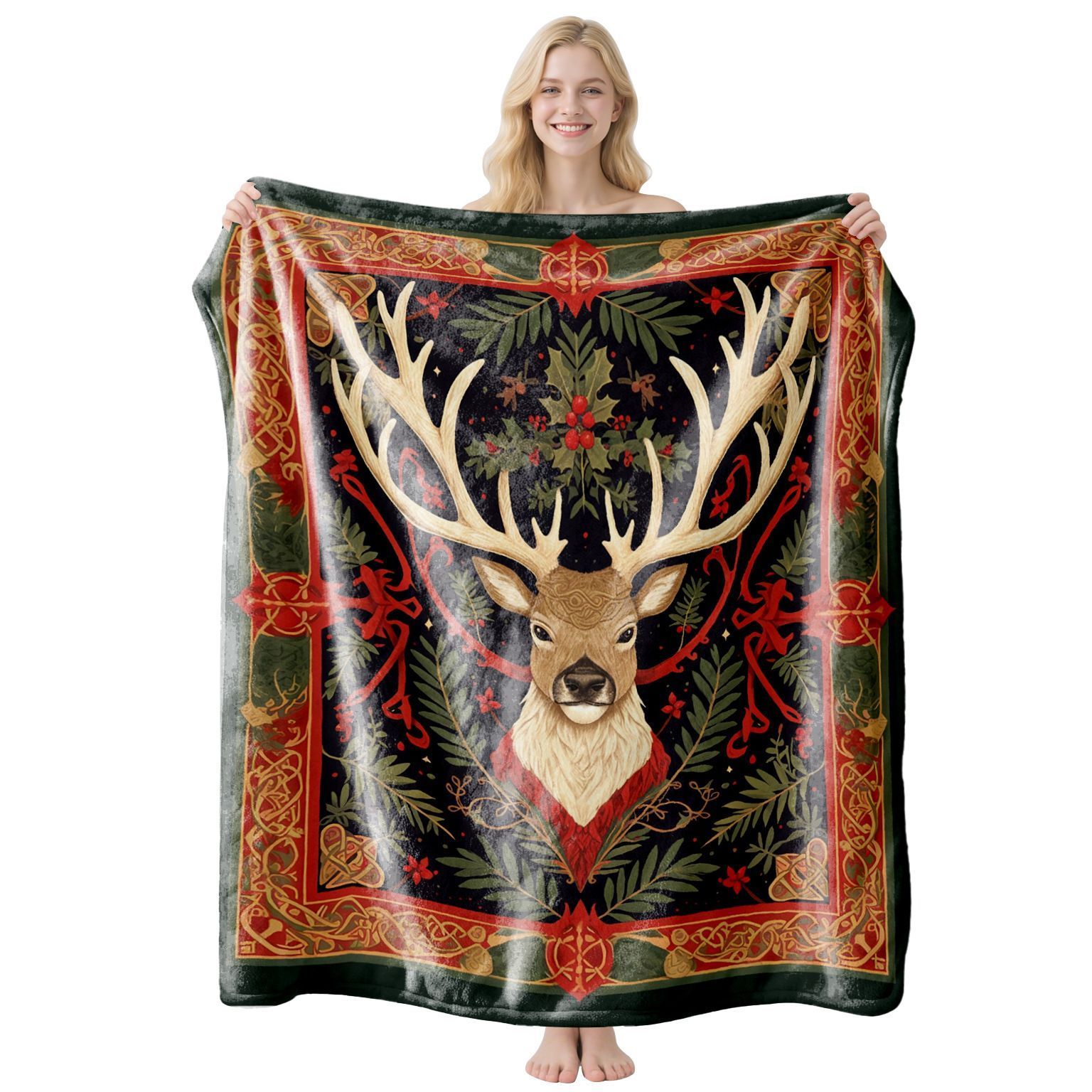 Warm Multi‑functional Flannel Throw Blanket — image 1