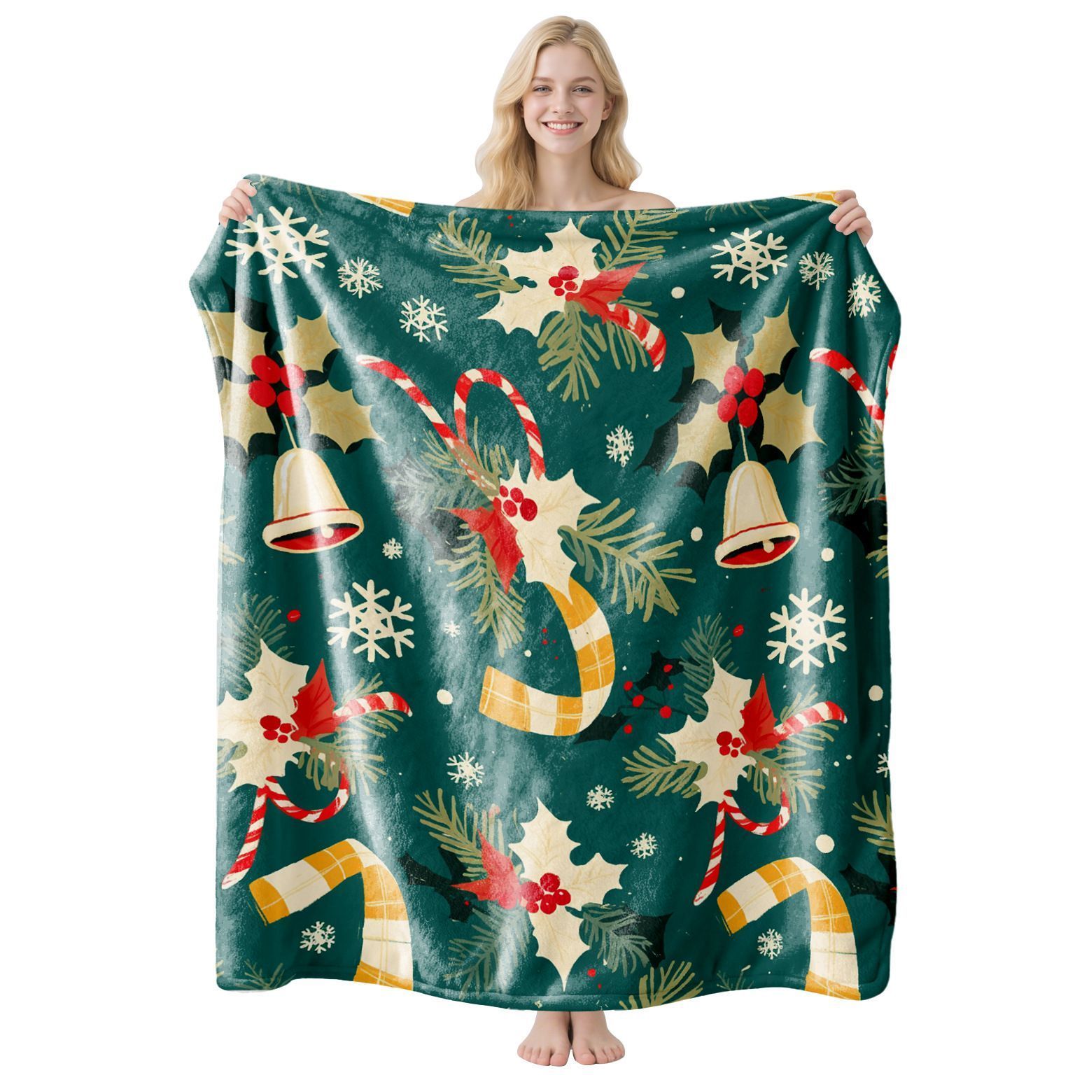 Warm Decor‑focused Festive Flannel Throw Blanket — image 1