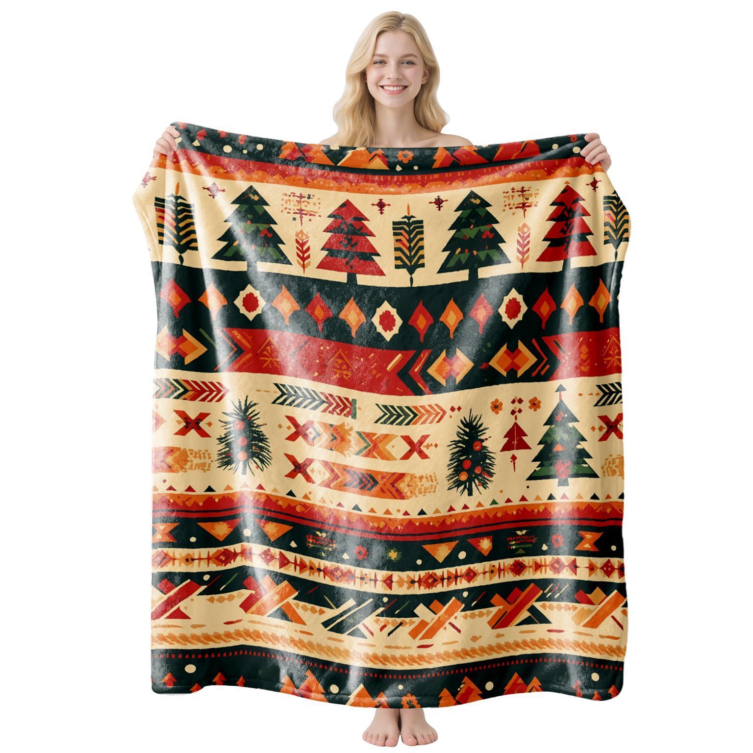 Highlight‑minded Festive Flannel Throw Blanket — image 1