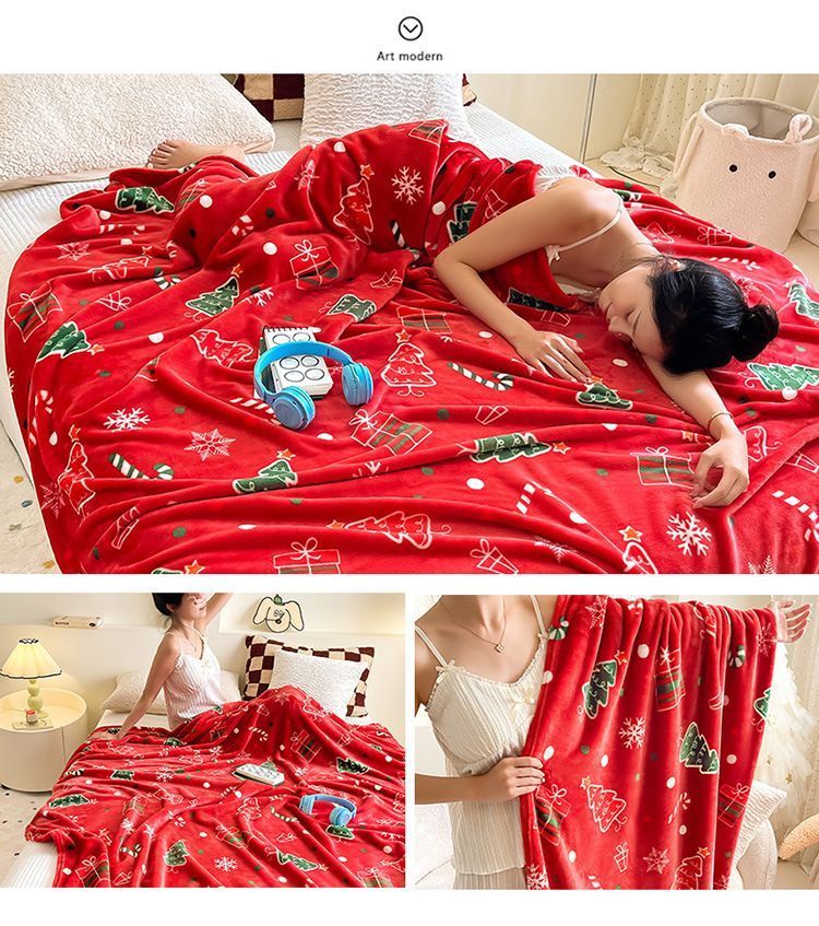 Warm Thick Flannel Throw Blanket view 13