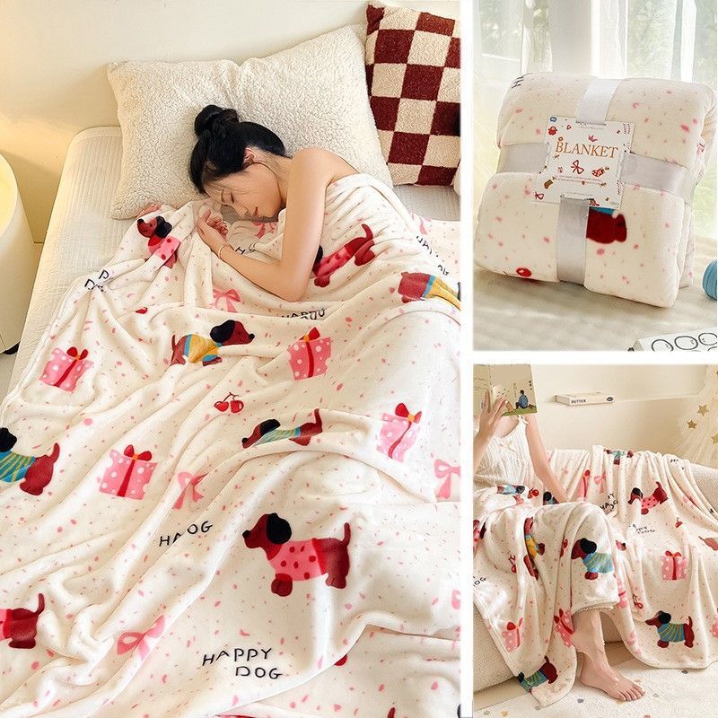 Plush Thick Flannel Throw Blanket — image 1