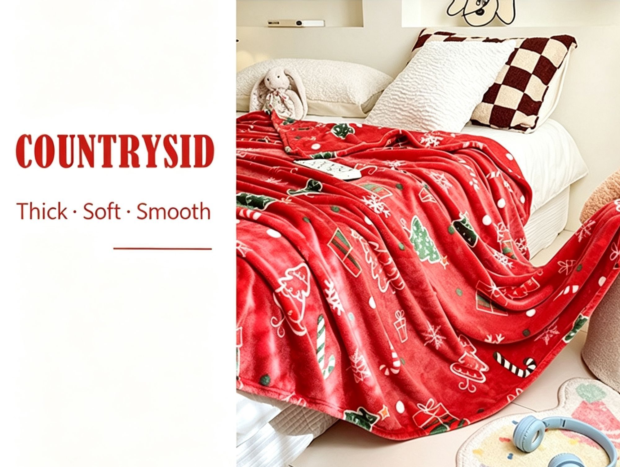 Plush Thick Flannel Throw Blanket view 9