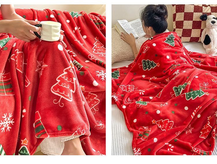 Plush Thick Flannel Throw Blanket view 10