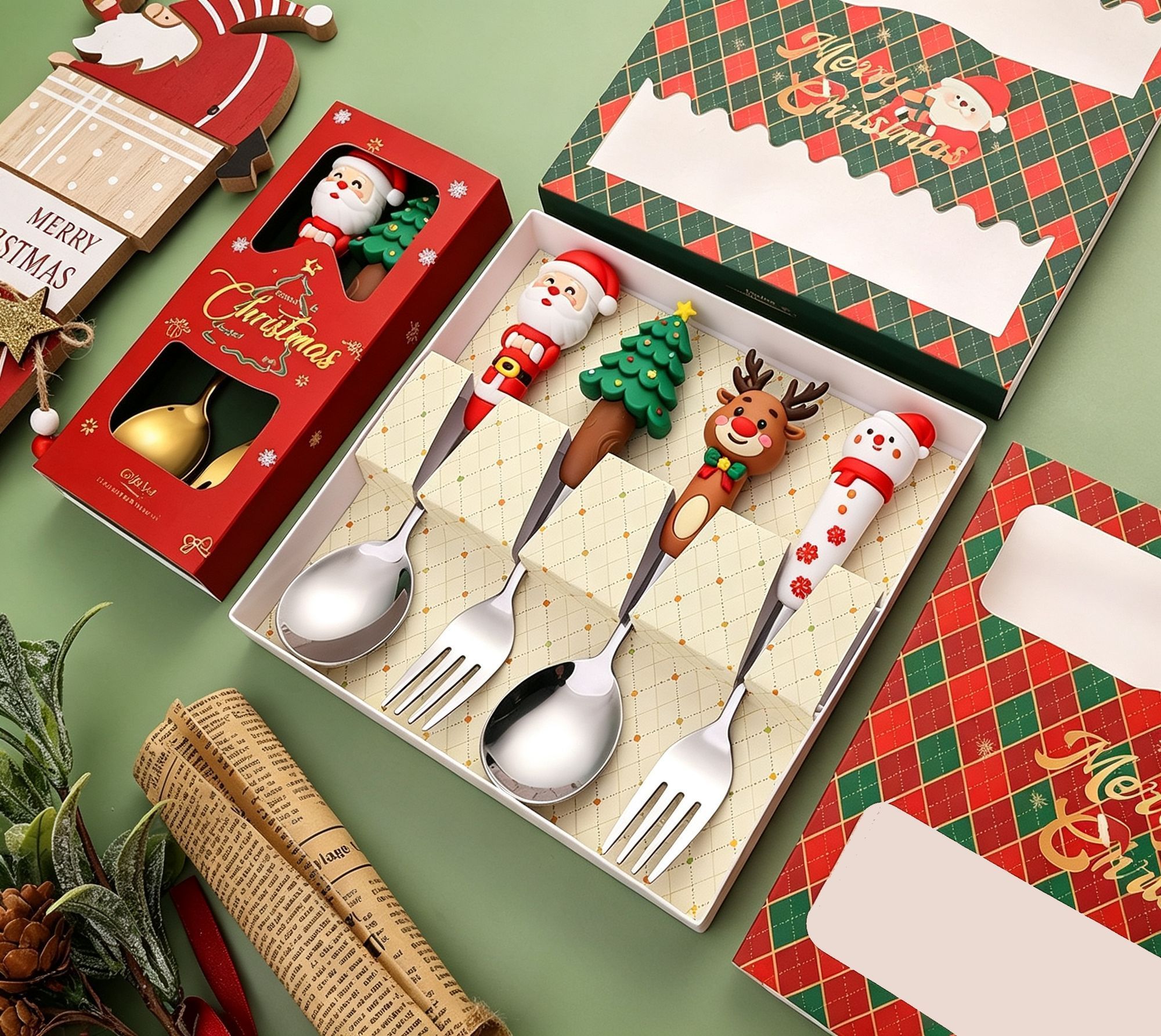 Cartoon Figurine Stainless Steel Cutlery Pack view 8