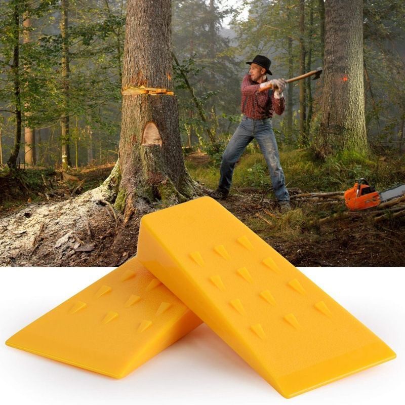 8 Inch Plastic Timber Cutting Wedges 2Pcs Outdoor Tree Work Accessory view 3