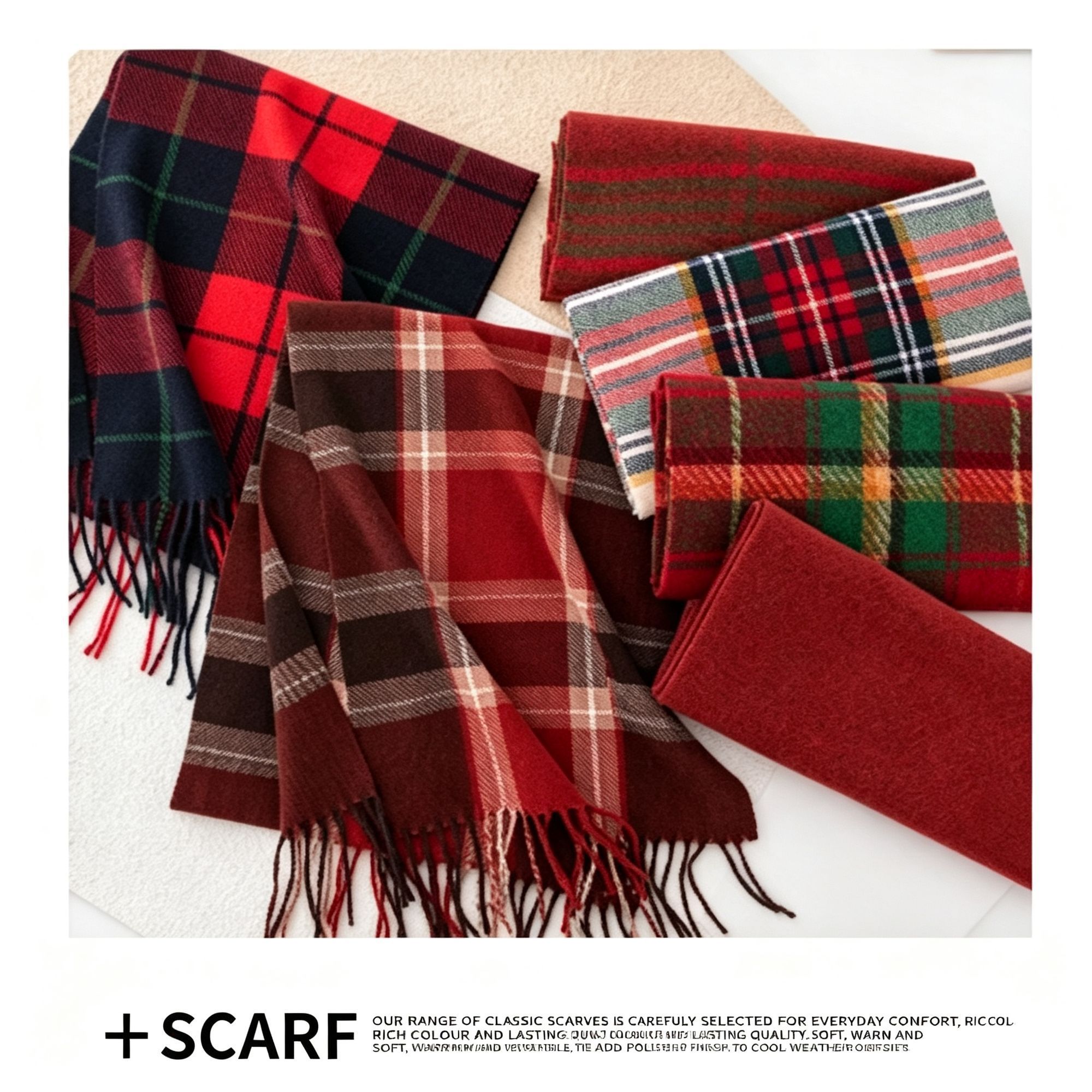 Checkered Ladies Neck Scarf view 8