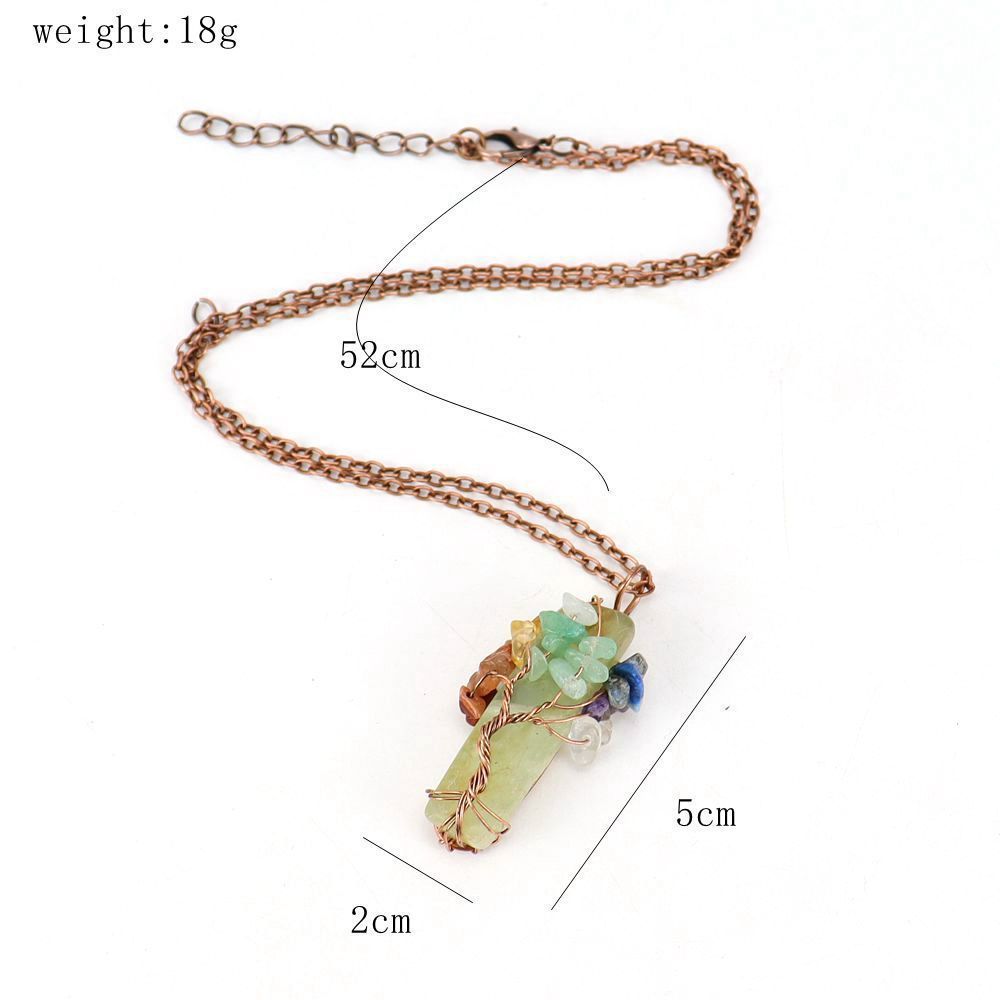 Natural Fragment Stone Tree of Life Necklace view 2