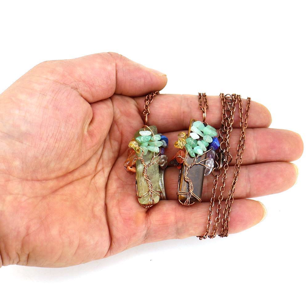 Natural Fragment Stone Tree of Life Necklace view 5