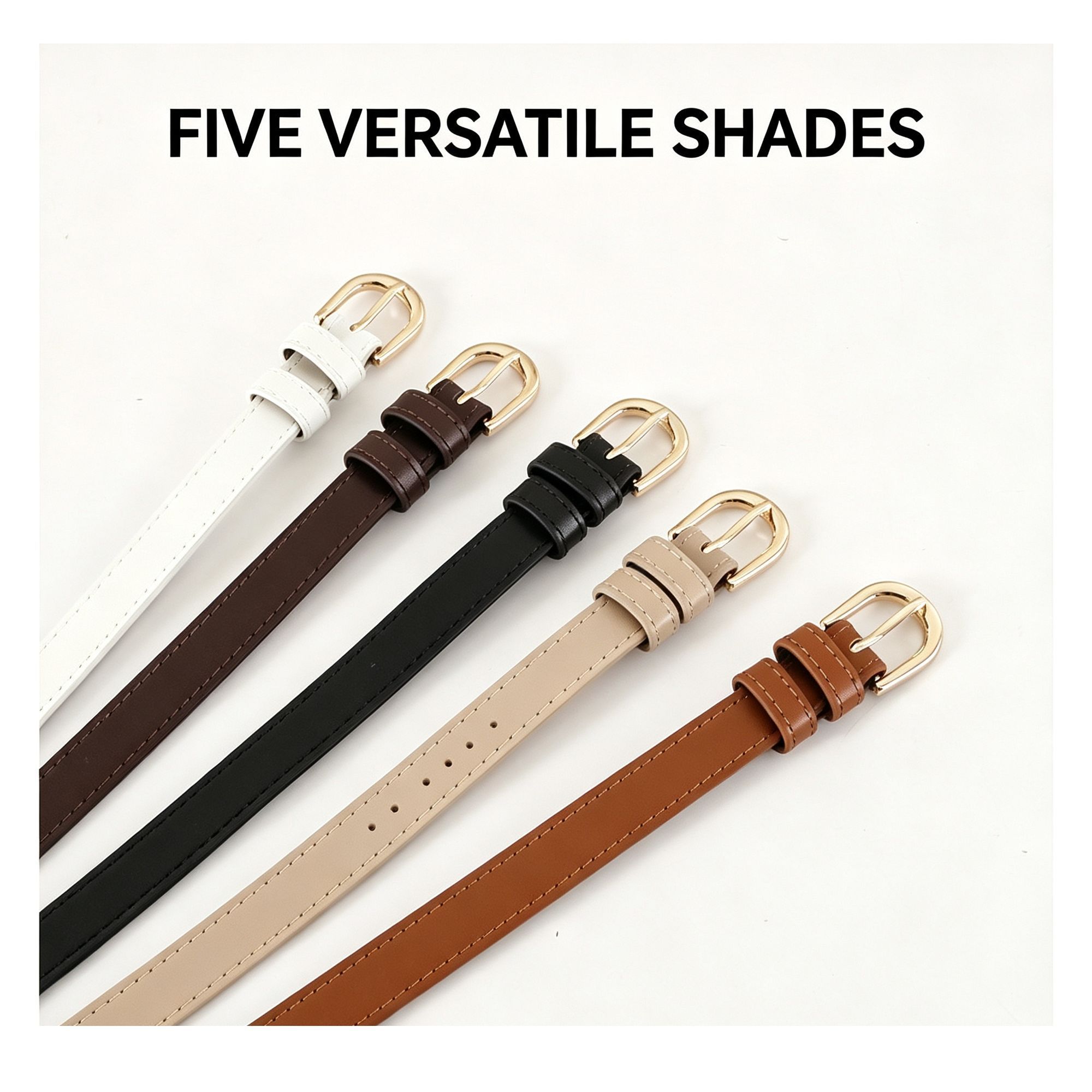Women’s Vintage Trimmed Soft Leather Belt view 6