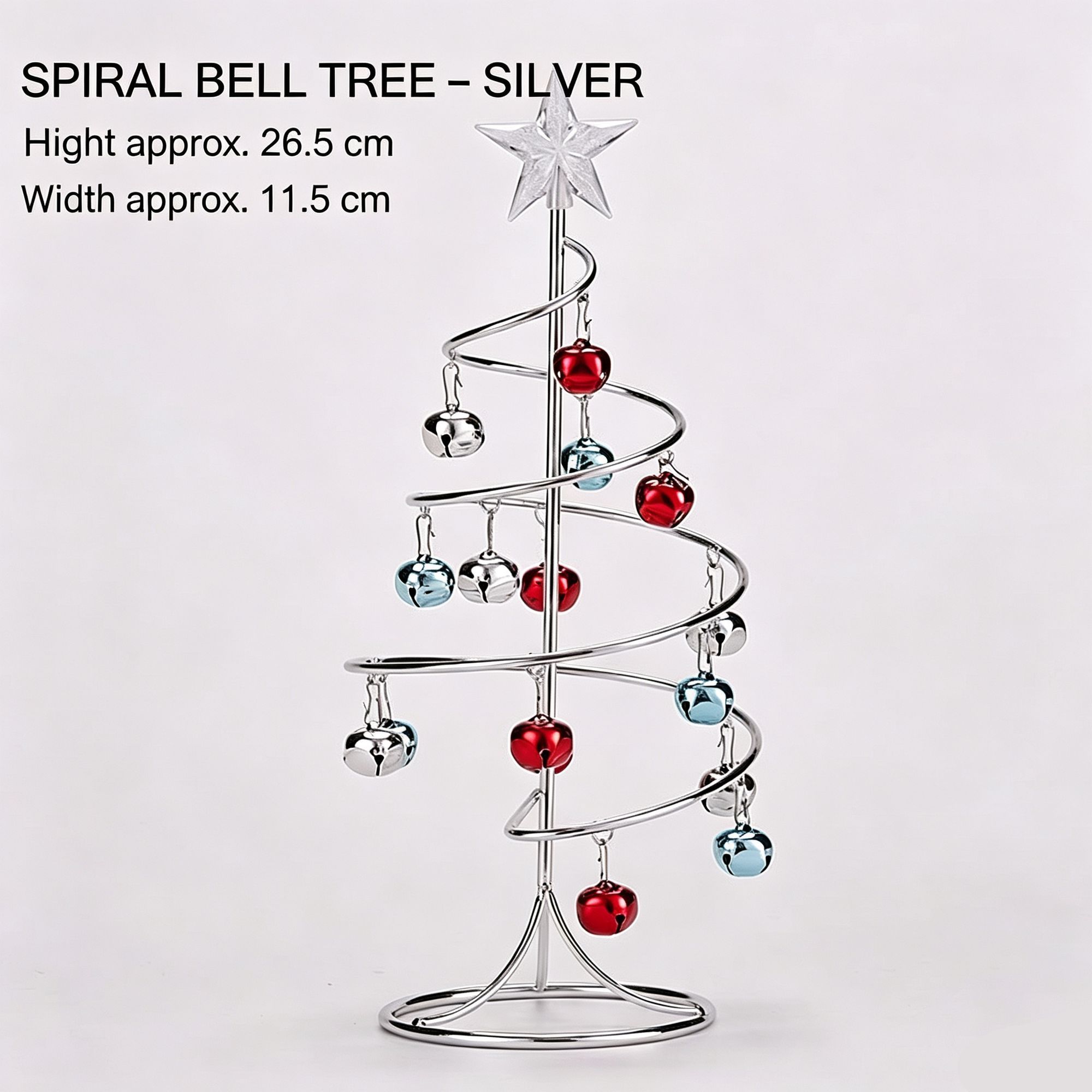 Mini Iron‑crafted Spiral Bell Tree — image 1
