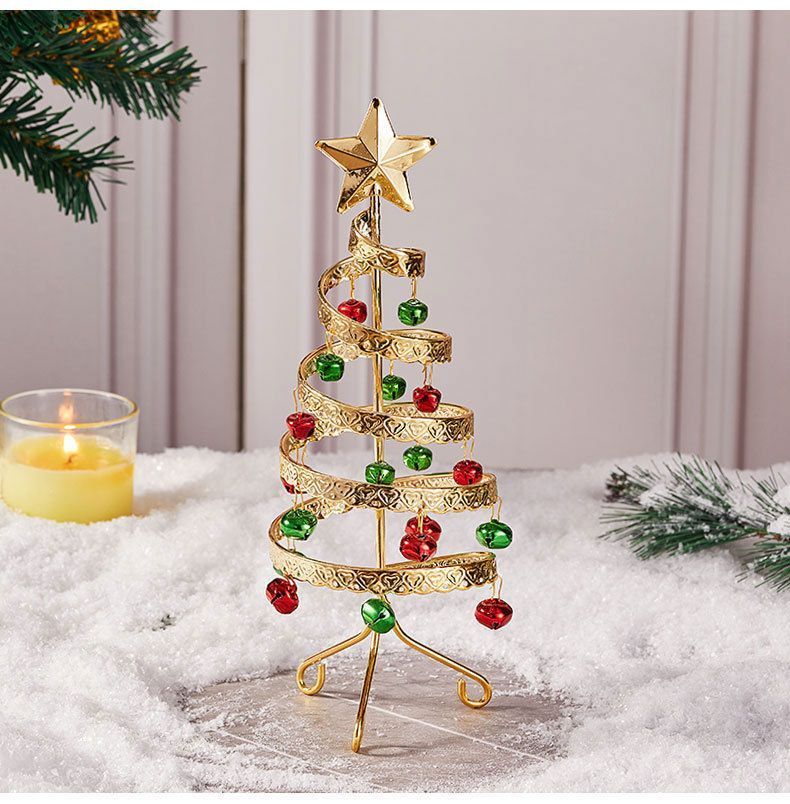 Mini Iron‑crafted Spiral Bell Tree view 4