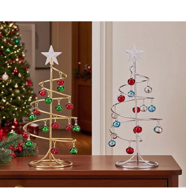 Mini Iron‑crafted Spiral Bell Tree view 10