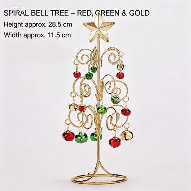 Swirl Bell Iron‑art Mini Christmas Tree — image 1