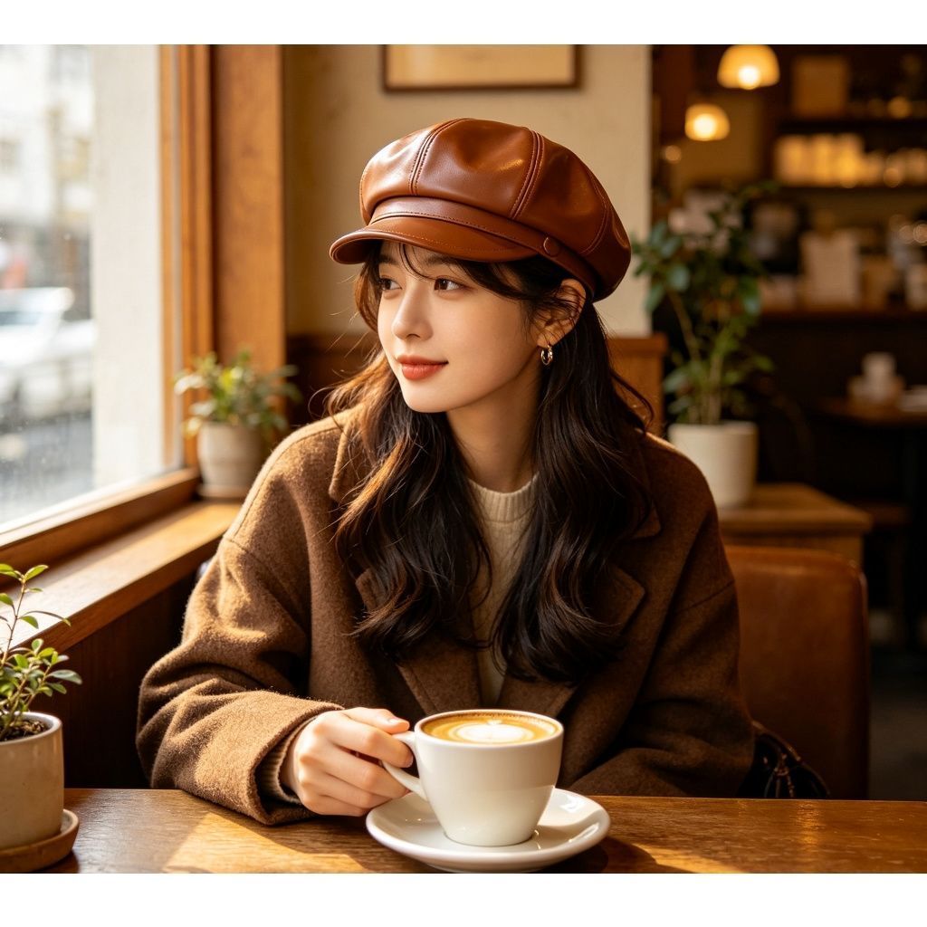 Buckle Decor Corduroy Bucket Hat view 3