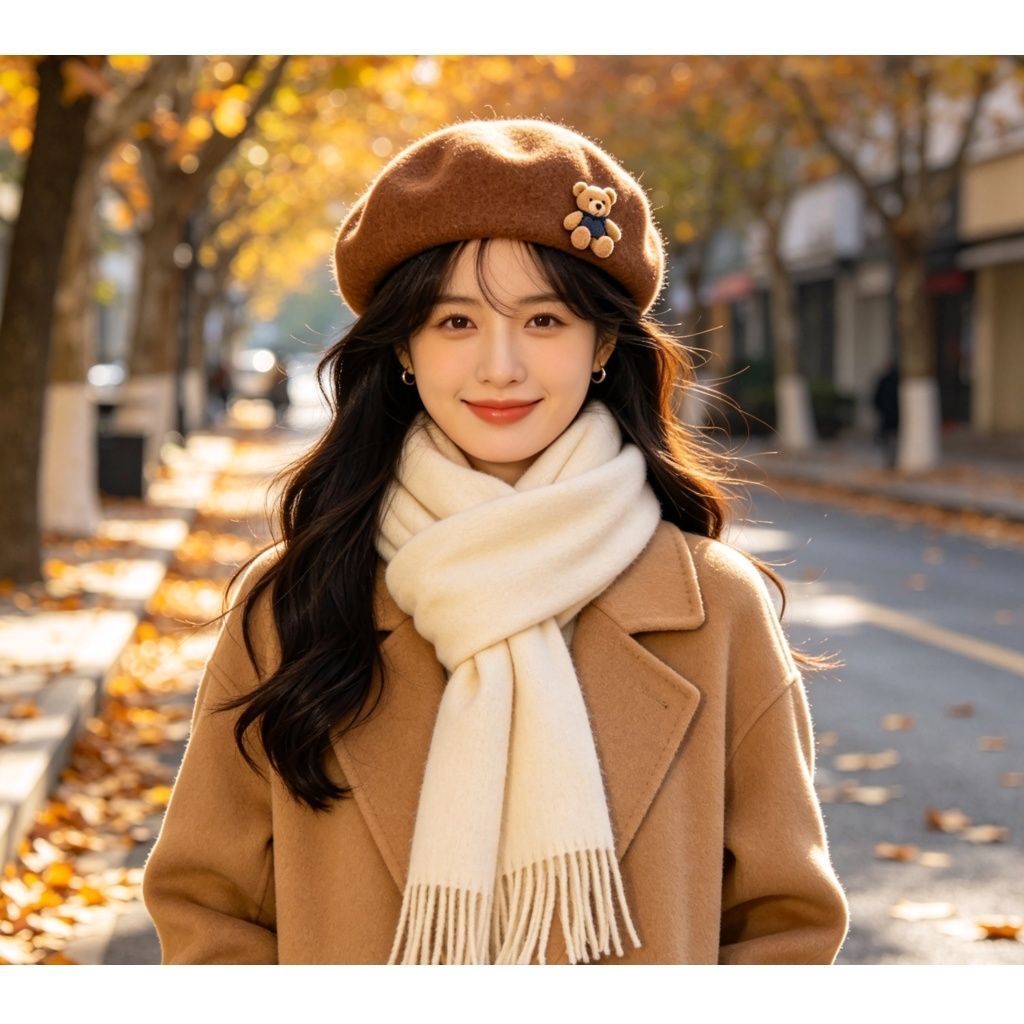Buckle Decor Corduroy Bucket Hat view 7