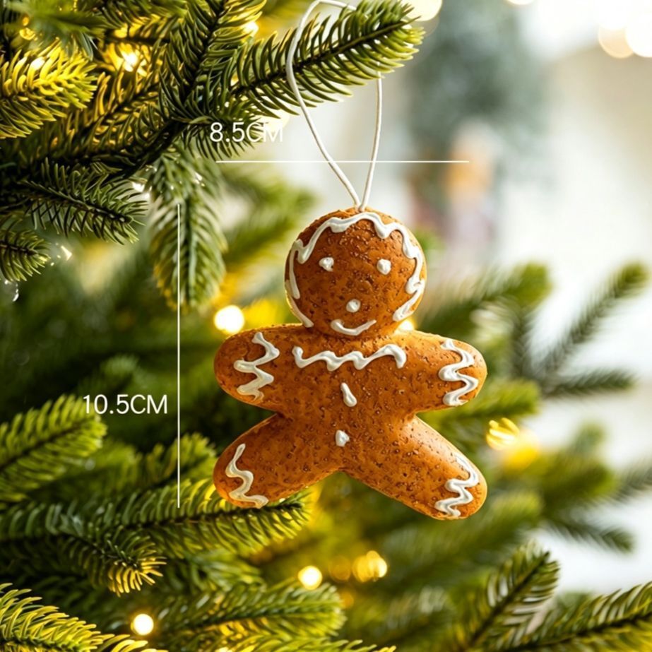 Foam Gingerbread Man Hanging Ornament — image 1