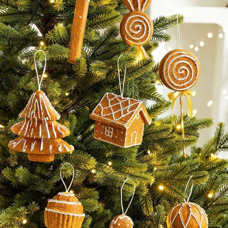Foam Gingerbread Candy Cane Hanging Ornament view 3