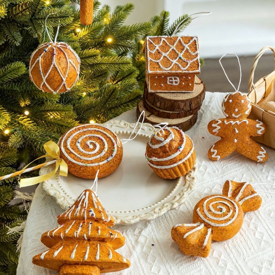 Foam Gingerbread Lollipop Hanging Pendant view 2