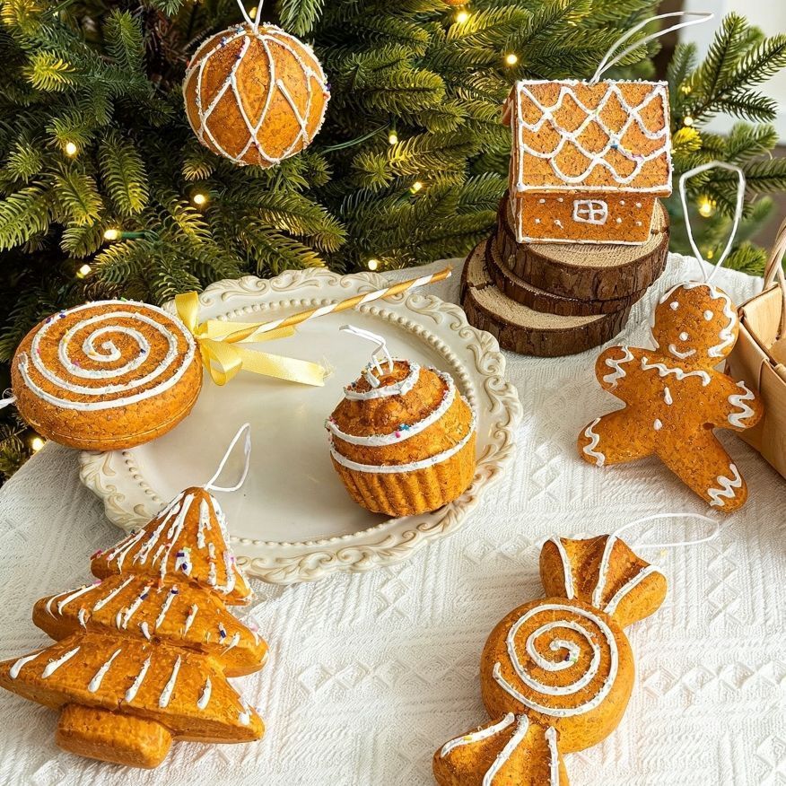 Foam Gingerbread Lollipop Hanging Pendant view 4