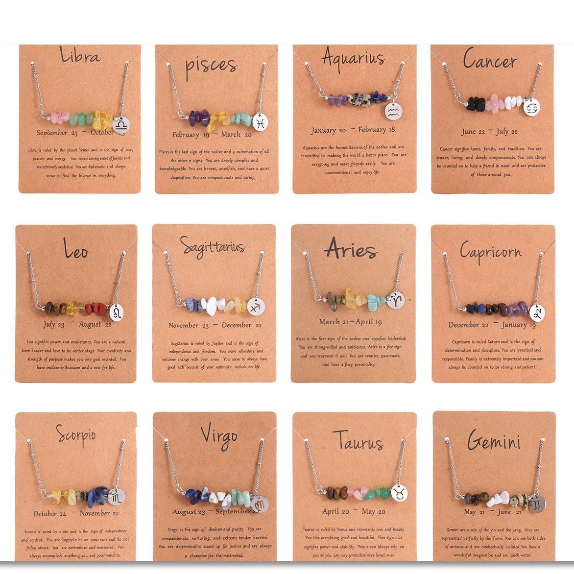 Constellation Chip Natural Stone Necklace view 5