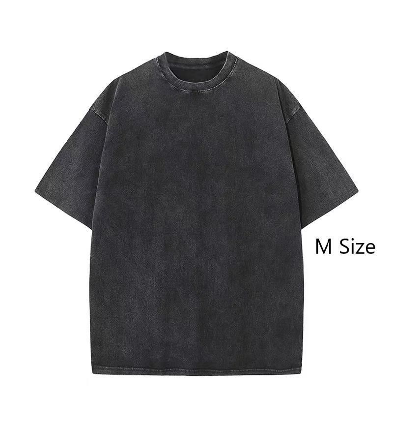 Pre‑Washed Thick Retro Cotton Tee Unisex Versatile Wear Great Christmas