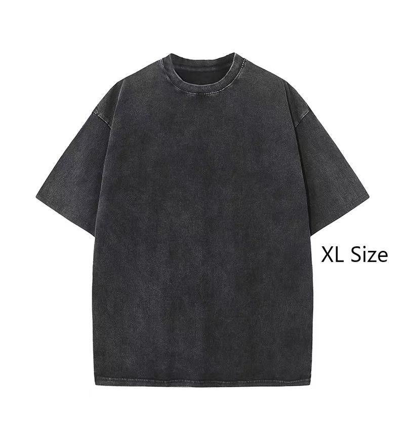 Washed Vintage Heavy Cotton Tee 230gsm Unisex Fashion Top Popular Christmas