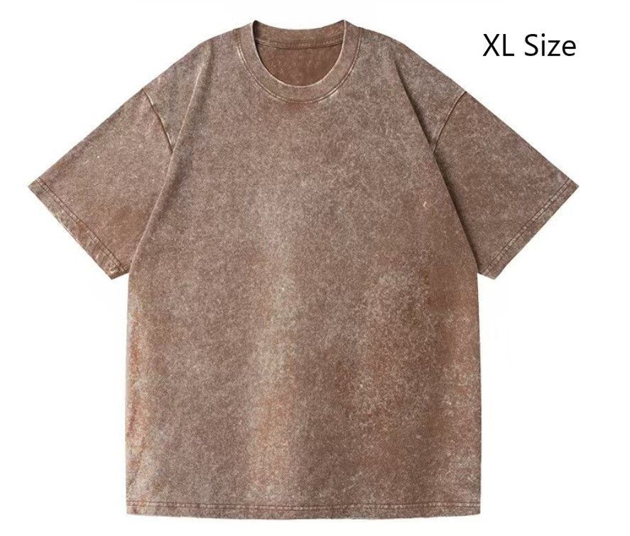 Vintage 230gsm Thick Cotton Tee Unisex All‑Match Outfit Popular Christmas Gift
