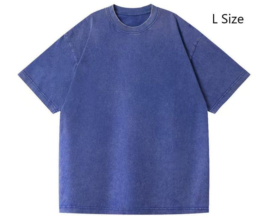 Washed Thick 230gsm Vintage Cotton T‑Shirt Unisex Casual Wear Perfect