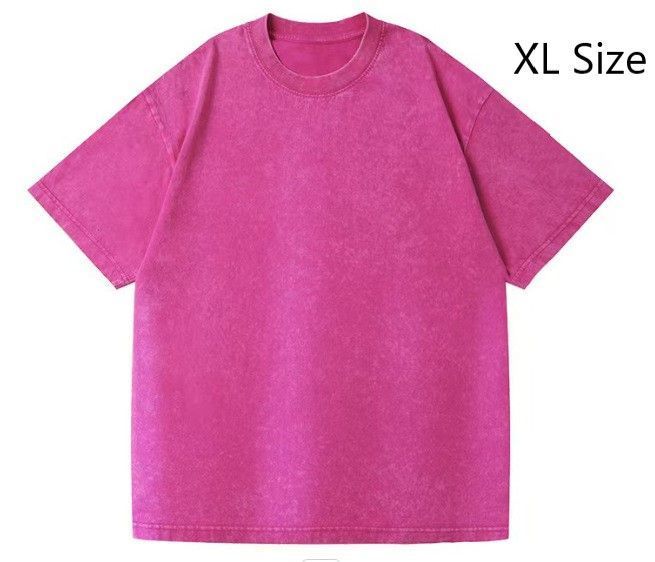 Vintage 230gsm Thick Pre‑Washed Cotton T‑Shirt Unisex Casual Wear Recommended