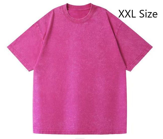 Pre‑Washed Heavyweight Retro Cotton Tee Unisex All‑Match Outfit Suitable for