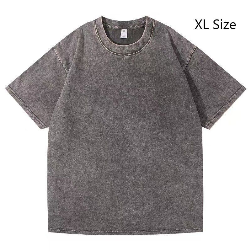 Washed Thick Vintage Cotton Tee 230gsm Unisex Casual Outfit Popular Christmas