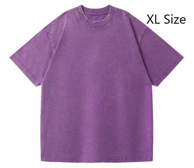 Pre‑Washed Thick Vintage Cotton T‑Shirt 230gsm Unisex Casual Wear Nice