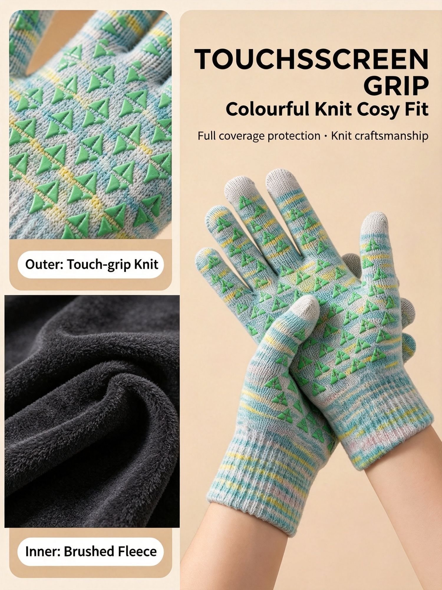 Touch‑Screen Non‑Slip Sport Gloves Breathable Grip Design for Motorcycle Tour view 4