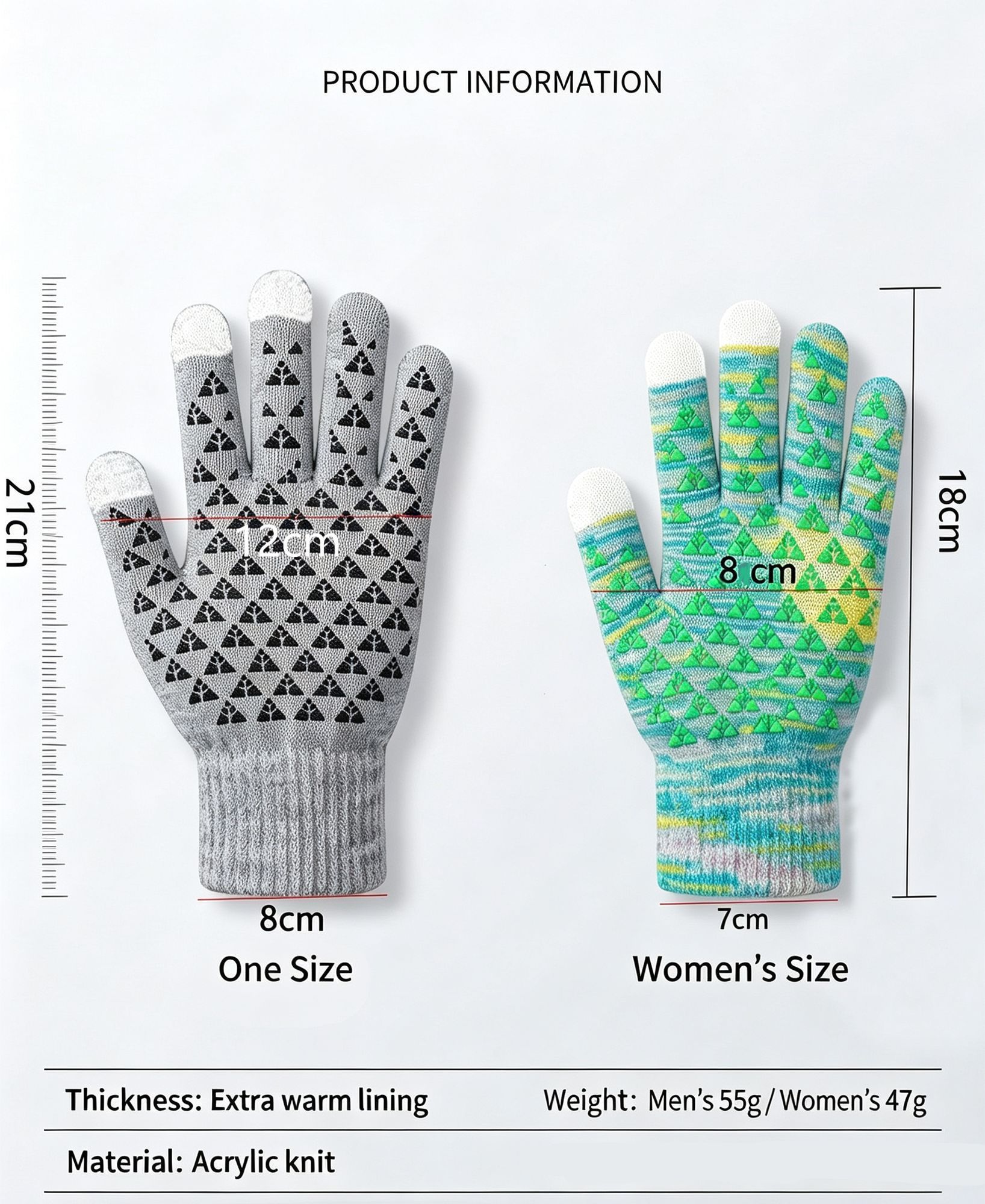 Female Non‑Slip Touch Screen Sport Gloves Ergonomic Cut for Mountain Hike view 2