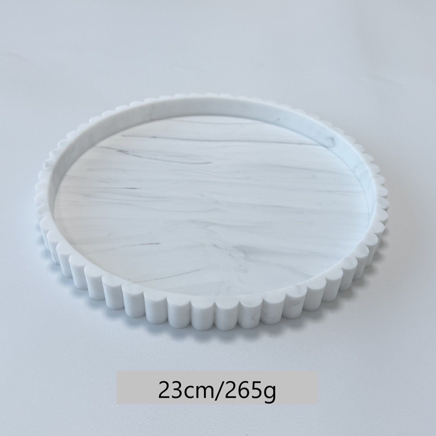 Marble Pattern Silicone Lace Round Tray Jewelry Trinket Organizer Aromatherapy — image 1