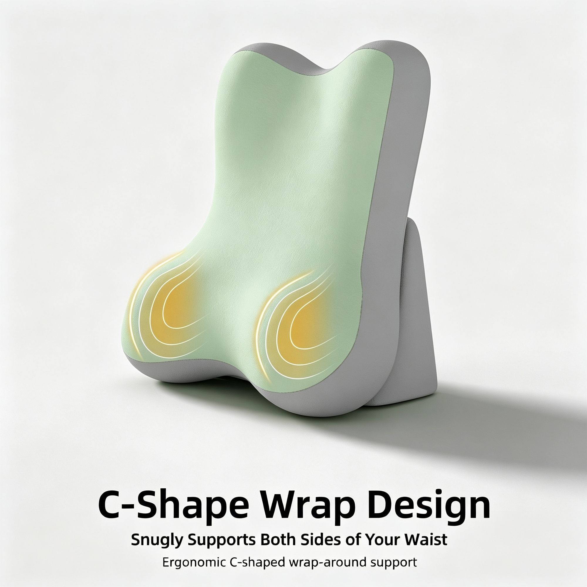 Detachable Bed Rest Cushion with Neck Waist Support Multifunctional Back view 2