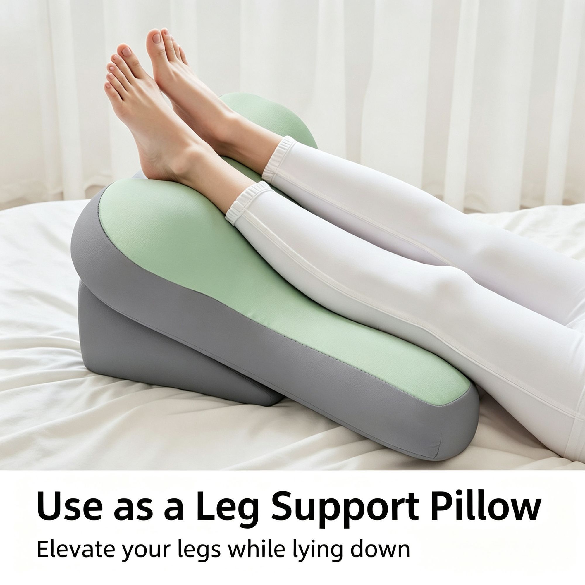 Detachable Bed Rest Cushion with Neck Waist Support Multifunctional Back view 8
