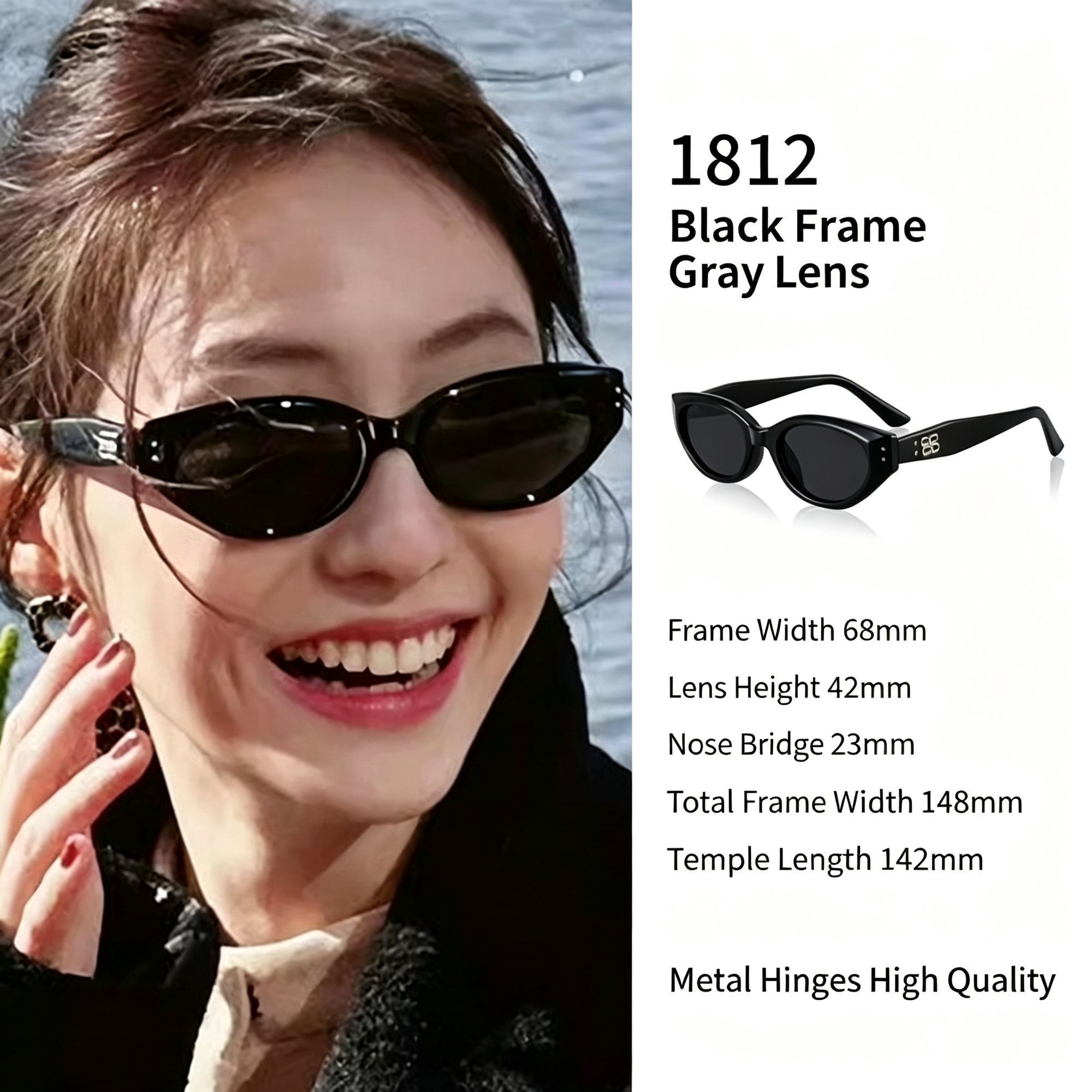 Classic Cat Eye Sunglasses UV400 Protection