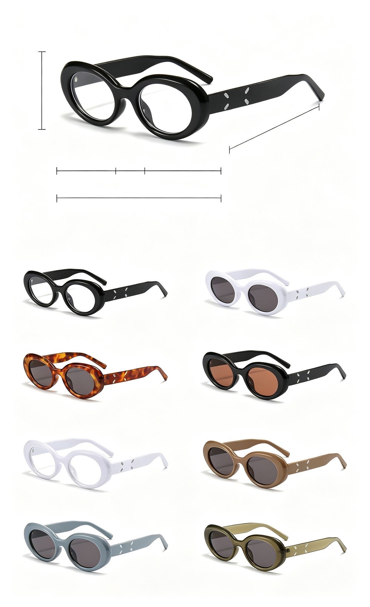 Retro Hong Kong Style Cat Eye Sunglasses UV400 Proof view 10