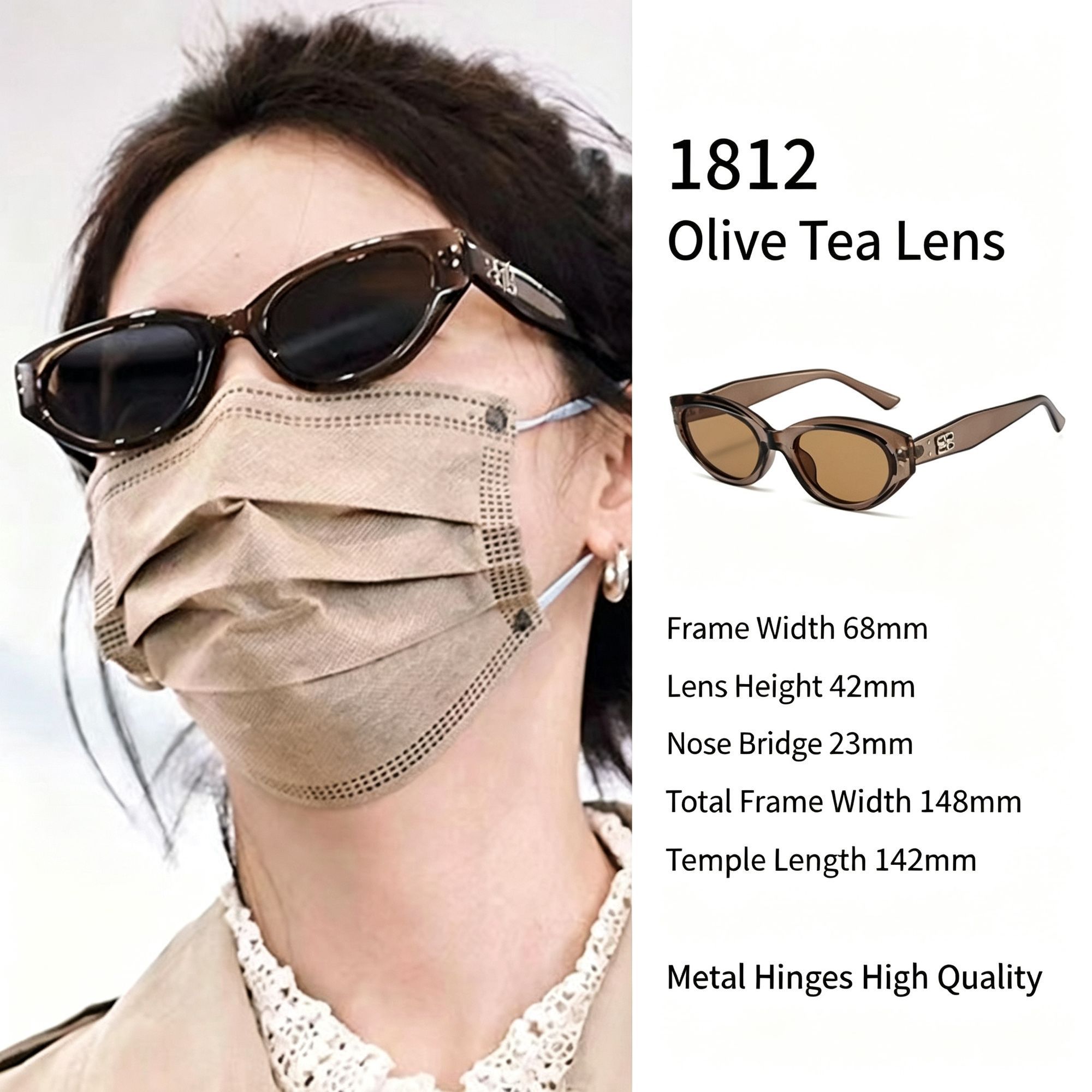 Elegant Office-Friendly Cat Eye Sunglasses UV400