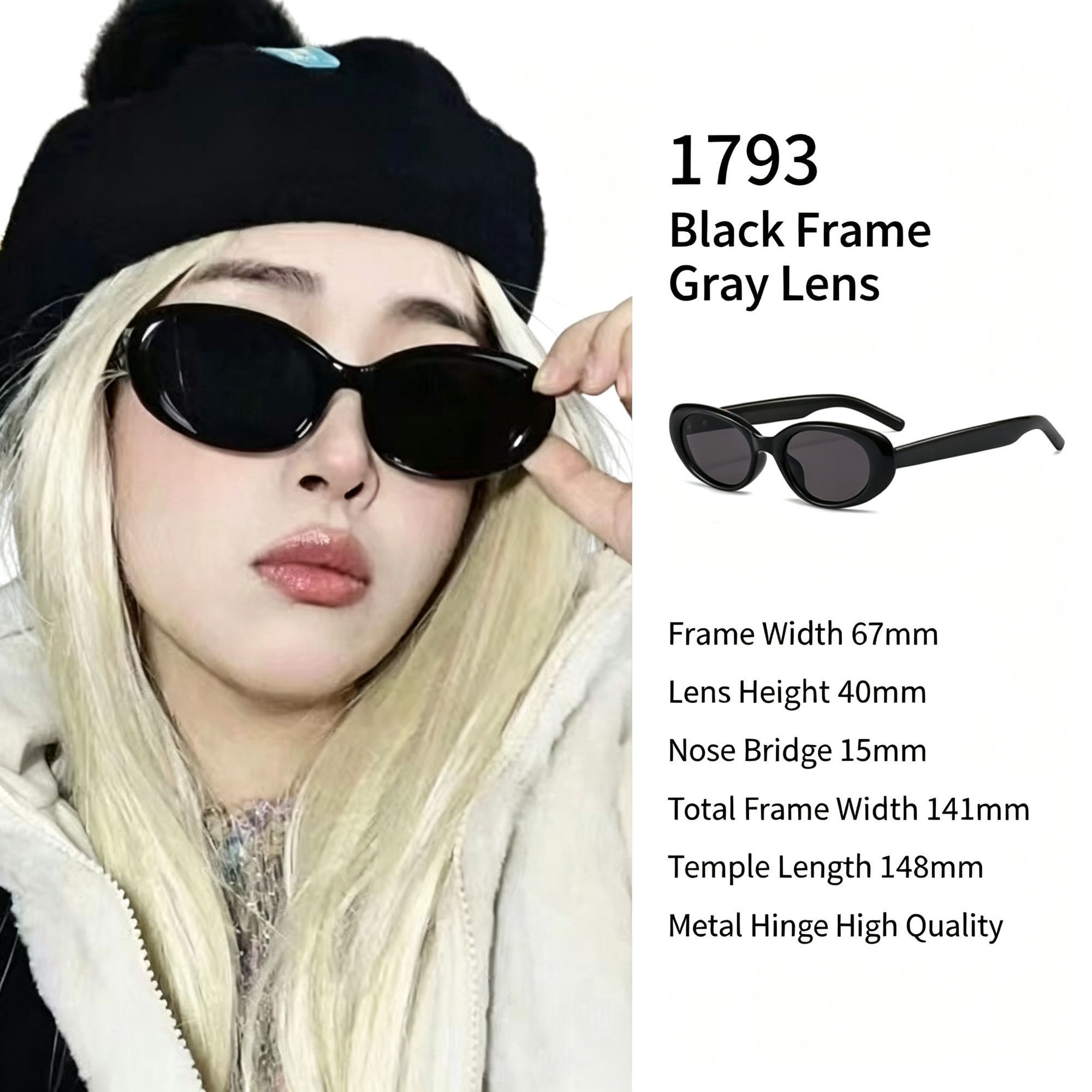 Premium Matte Cat Eye Sunglasses UV400 Full Protection