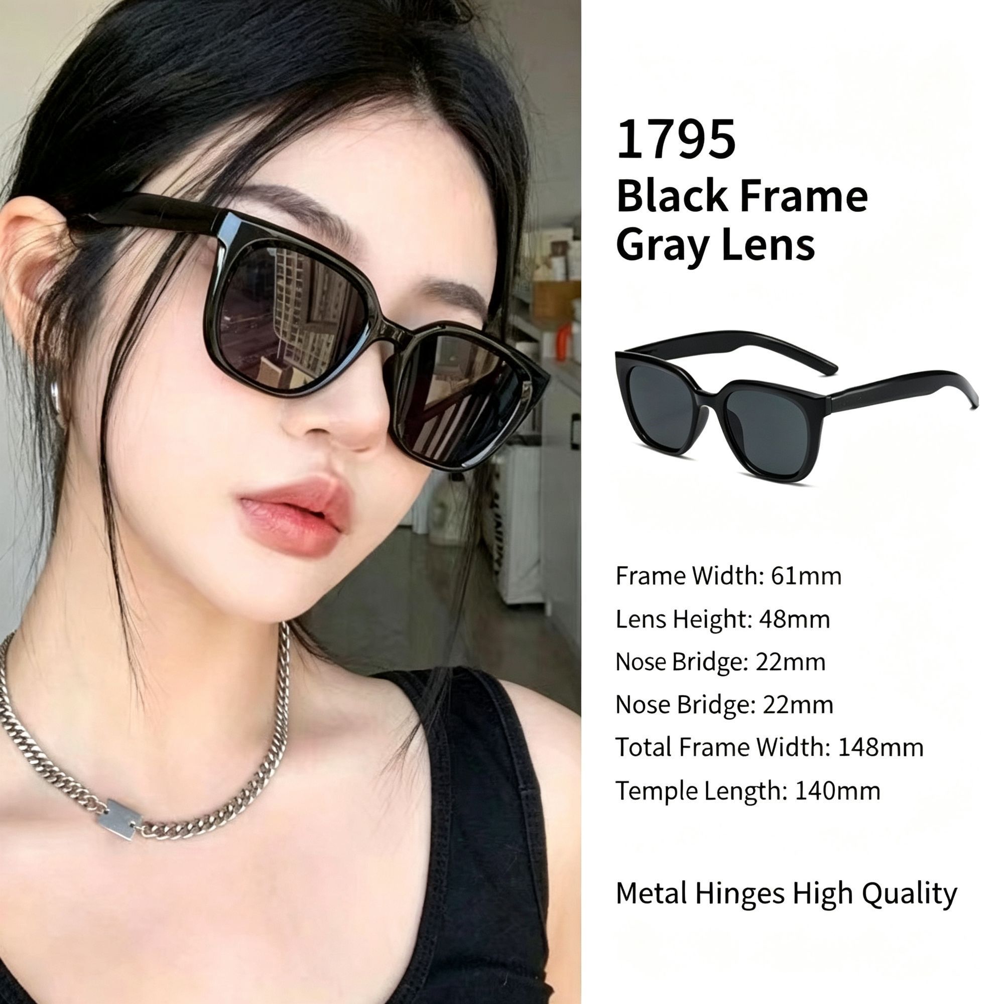 Minimalist Versatile Cat Eye Sunglasses UV400 Protection