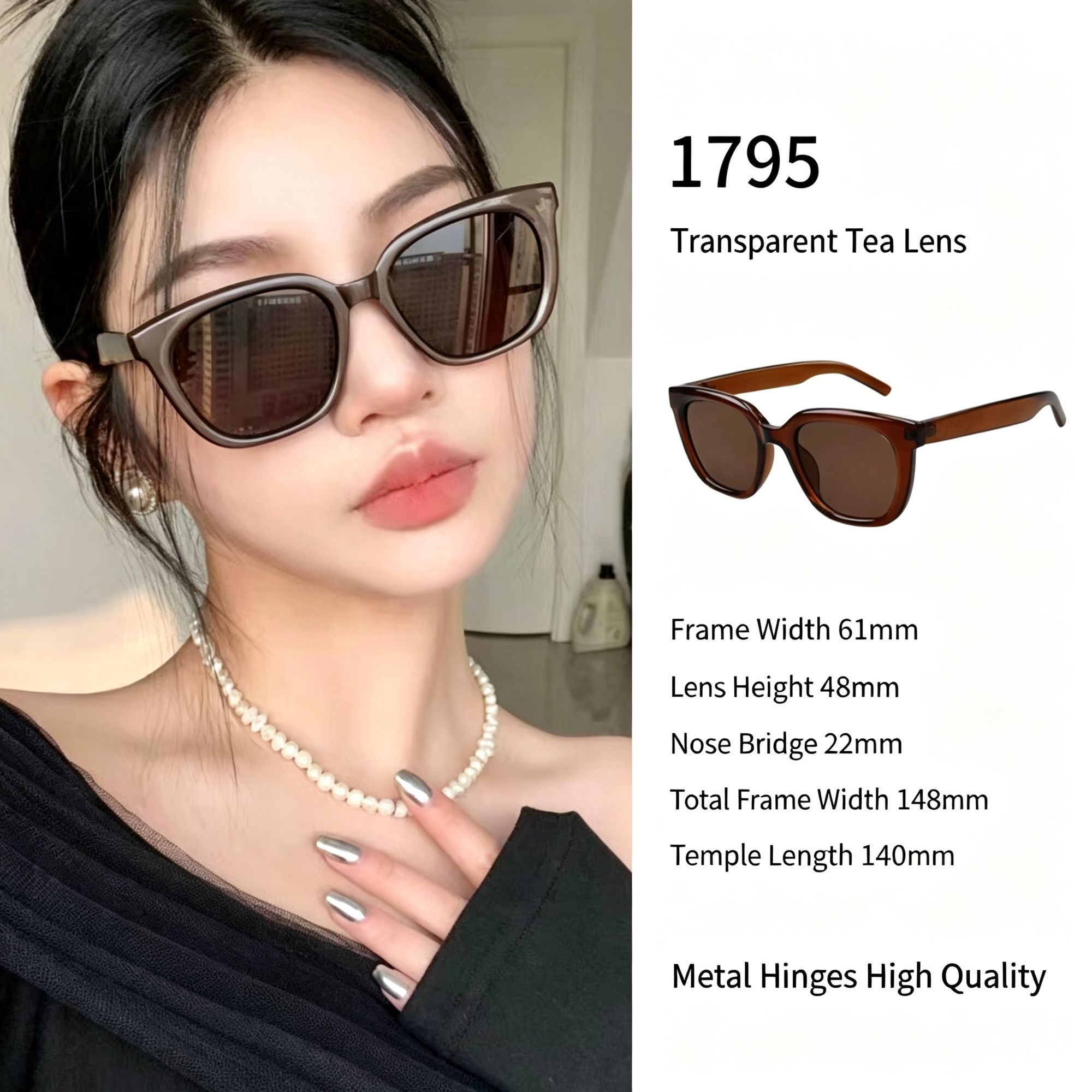 Soft Warm Cat Eye Sunglasses UV400 Protection
