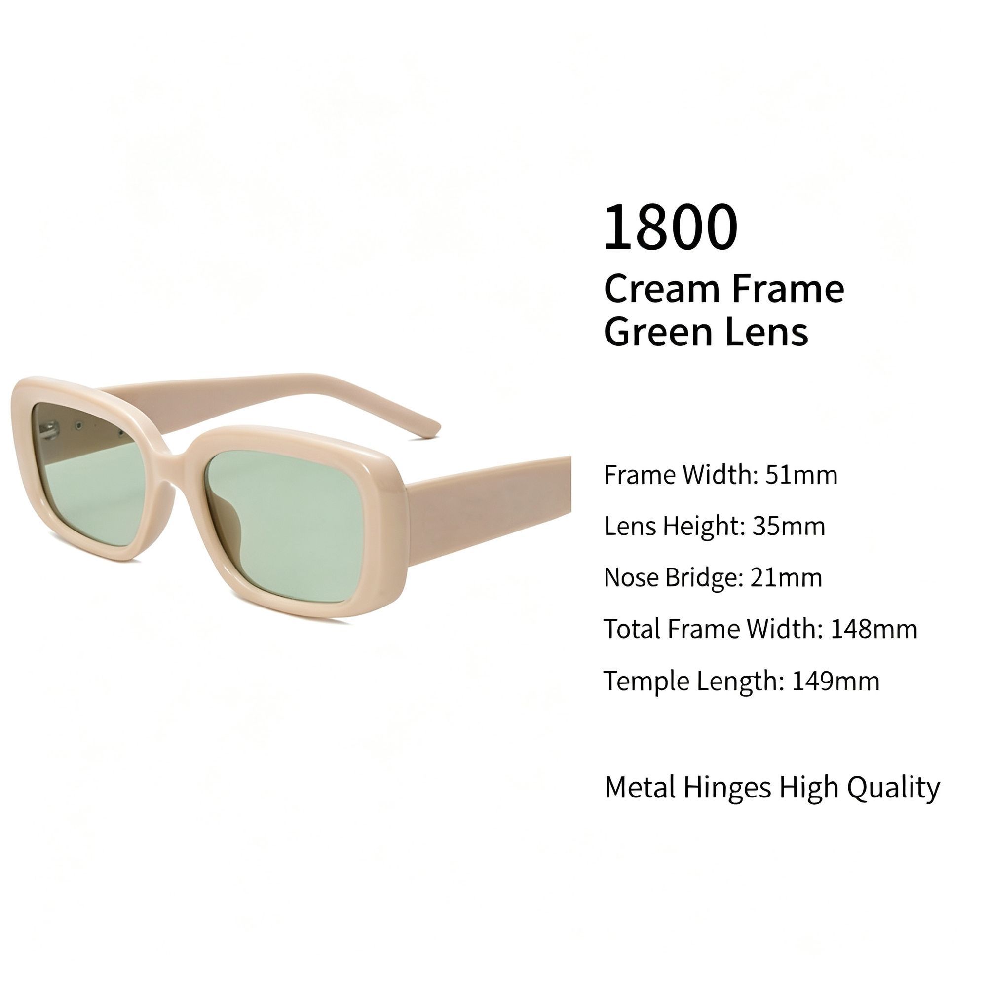 Creamy Soft Cat Eye Sunglasses UV400 Proof