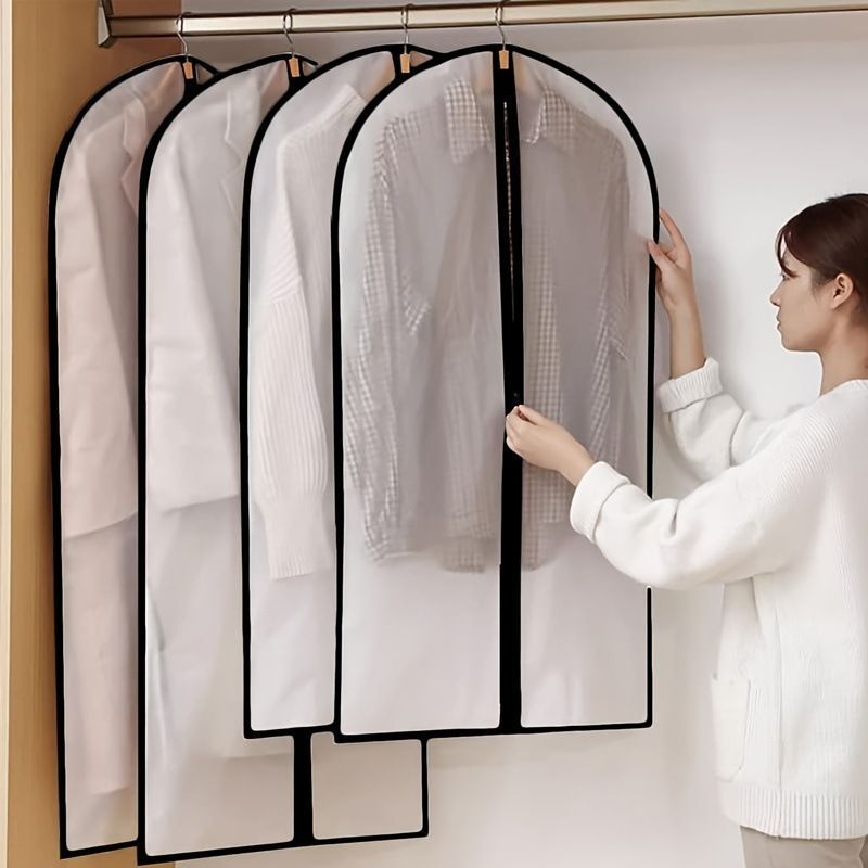 White Trim | 5 Pack | 60x120cm | Washable Thickened Overcoat Dust Cover Set view 5