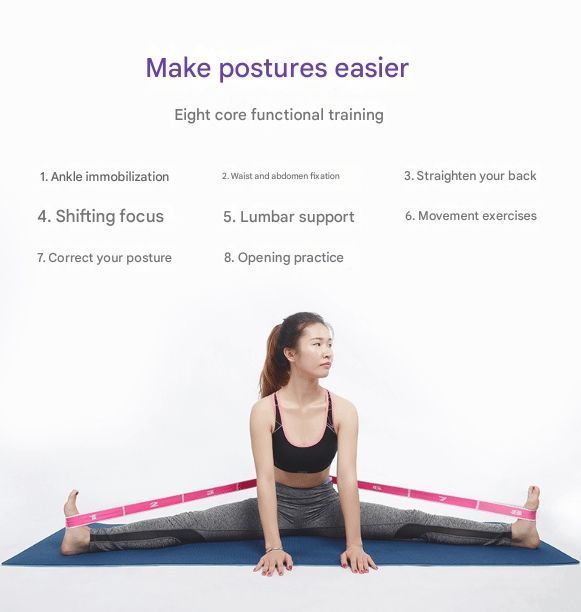 9 Grid Taro Purple | Gentle Shaping Stretch Band | Christmas Light Fitness view 3