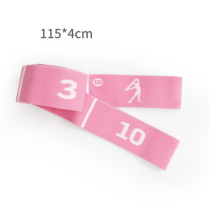 10 Grid Peach Pink | Gentle Stretch Resistance Band | Christmas Soft Fitness