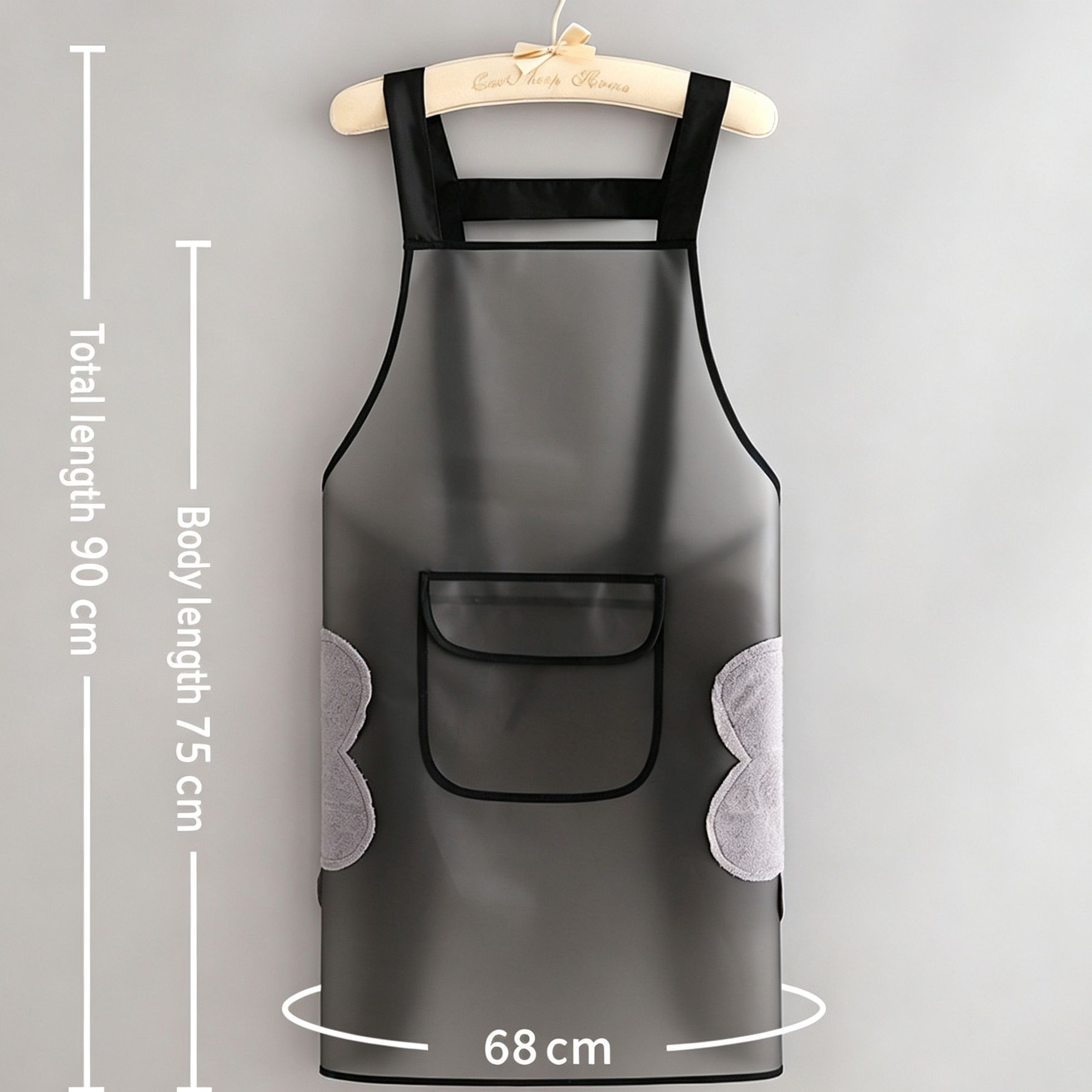 Black 75cm with Hand Towel