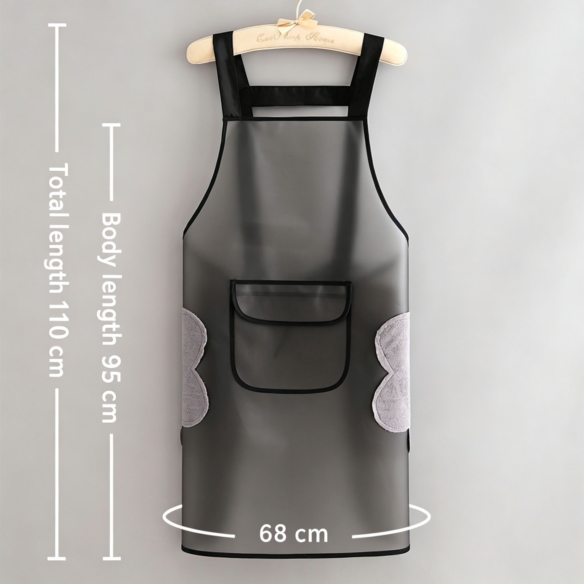 Black 95cm with Hand Towel