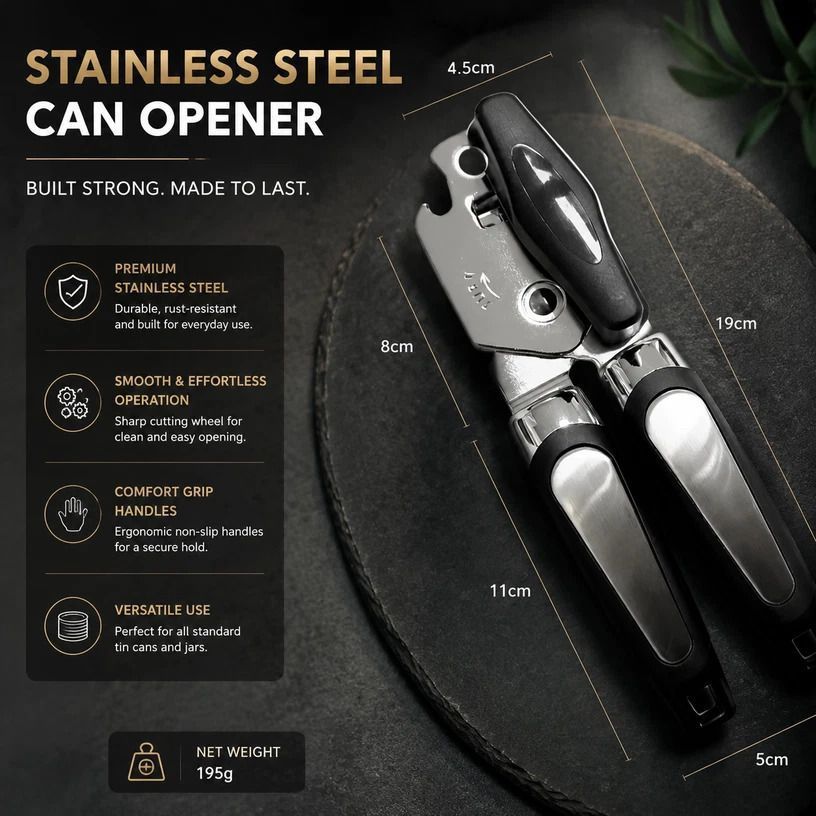 Upgraded Can Bottle Opener Set of 2 Multi Functional Household Gadget view 2
